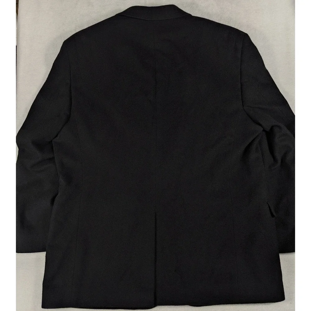 Jos A Bank Gordon Black 100% Camel Hair Sport Coat Blazer Mens 50L 2 Button